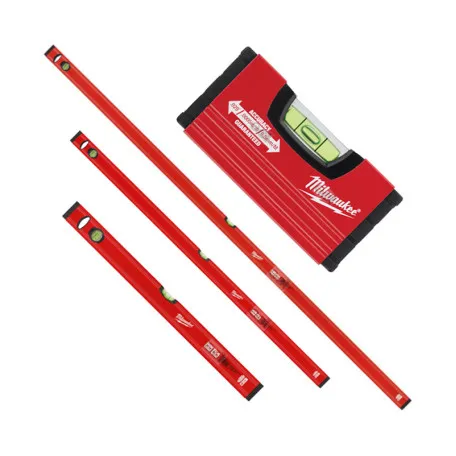 Набор уровней MILWAUKEE SLIM 10/60/120/180 см (4932478898)