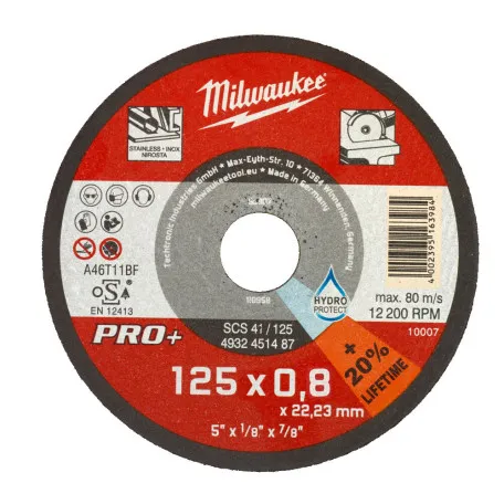 Диск отрезной Pro+ SCS 42 125x0.8mm MILWAUKEE (4932498201)