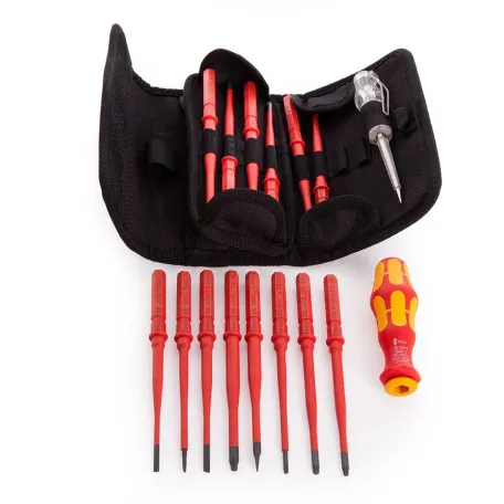 Отвертка с переменными насадками Wera Kraftform VDE 16 extra slim 1 SL, PH, PZ, PZ/S, TX (05006608001)