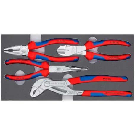Набор хромированных инструментов Knipex 