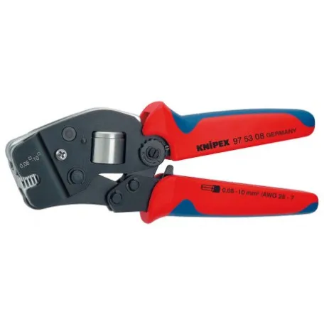 Инструмент Knipex для обжима контактных гильз с автонастройкой, до 10 мм² (97 53 08)