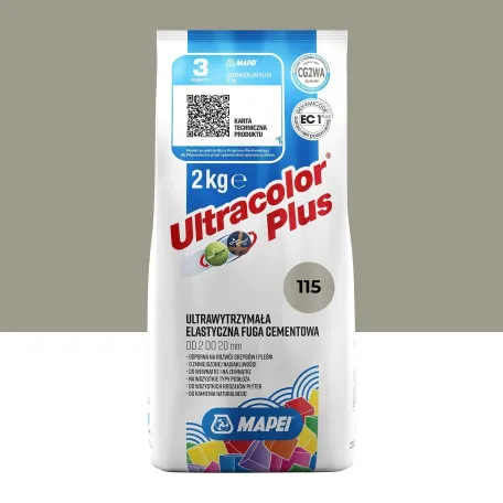 Фуга цементна Mapei Ultracolor Plus №115, річний сірий, 2 кг (6011502A)
