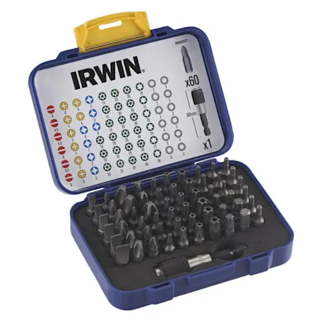 Набор бит смешанный IRWIN 25 мм, 61 предмет, включая отверточный держатель (IW6062527)