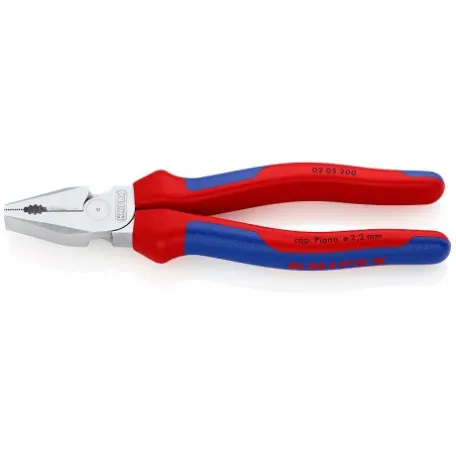 Плоскогубцы Knipex комбинированные особой прочности (хромированные), 200 мм (02 05 200)