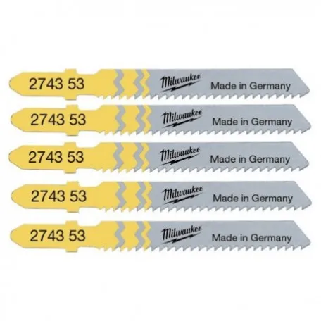 Полотна для лобзика MILWAUKEE T 119 B по металлу, 5 шт (4932274353)