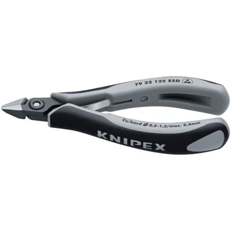 Прецизионные кусачки боковые Knipex ESD для электроники (антистатические), 125 мм (79 32 125 ESD)