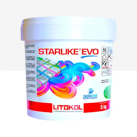 Эпоксидная затирка Litokol Starlike EVO 102 белый лед (белая) 5 кг (STEVOBGH0005)