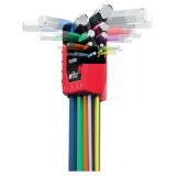 Набор шестигранных штифтовых ключей со сферической головкой Wiha ErgoStar, 9 шт. (41979_WH)