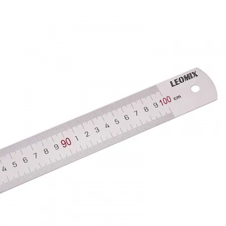 Лінійка металева будівельна Leomix, 1000 мм (LM1000)
