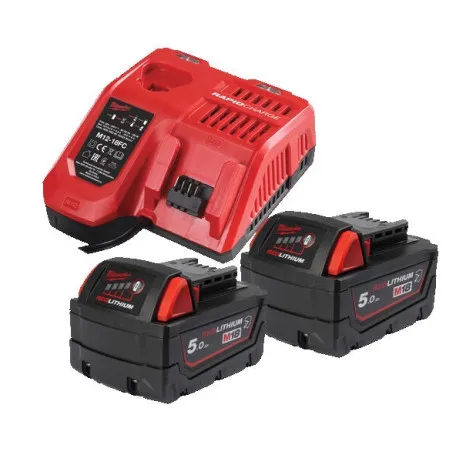 Энергокомплект MILWAUKEE M18 NRGCR-502 (В5 2шт; З/П M12-18FC) (4932479831)