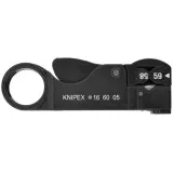 Стриппер Knipex для снятия изоляции с коаксиальных кабелей, 105 мм (16 60 05 SB)