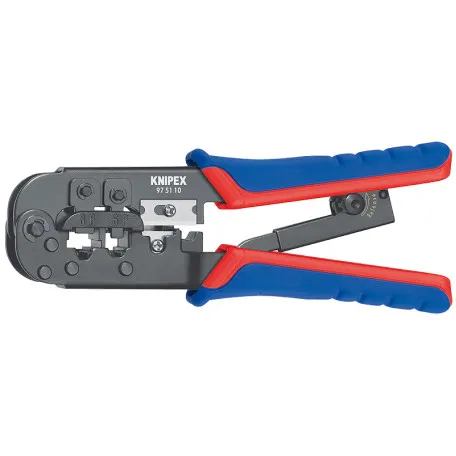 Инструмент для опрессовки Knipex (для штекеров типа Western), 190 мм (97 51 10)