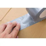 Армированная клейкая лента (сантехнический скотч) HPX Duct Tape Universal 1900 48ммх50м серебристая (DC5050)