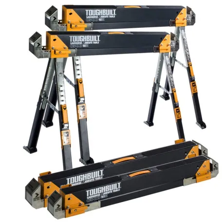 Козлы рабочие TOUGHBUILT C700, регулируемая высота 635–815 мм, до 590/1180 кг, 2 шт (TB-C700-2)