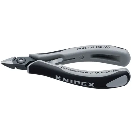 Прецизионные кусачки боковые Knipex ESD для электроники (антистатические), 125 мм (79 42 125 ESD)