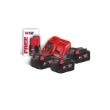 Энергокомплект MILWAUKEE M18 NRG-503 (В5 3шт; З/П M12-18FC) + аккумулятор M12 B2 (4933451423)