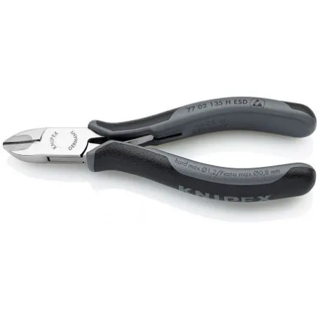 Кусачки боковые Knipex ESD для электроники (антистатические), 135 мм (77 02 135 H ESD)
