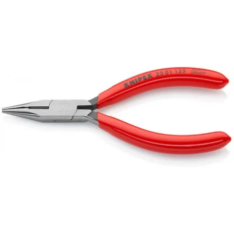 Плоские круглогубцы Knipex с режущими кромками (фосфатированные), 125 мм (25 01 125)
