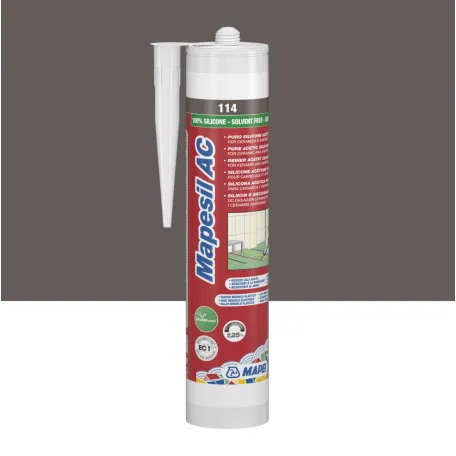 Силіконовий герметик Mapei MAPESIL AC №114, антрацит, 310 мл (4811442IT)