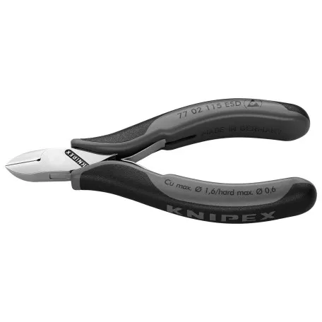 Кусачки боковые Knipex ESD для электроники, 115 мм (77 02 115 ESD)