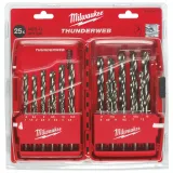 Набор сверл по металлу MILWAUKEE THUNDERWEB (1-13 мм) HSS-G DIN 338, 25 шт (4932352376)