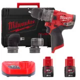 Дрель компактная со съемным патроном MILWAUKEE M12 FPDXKIT-202X (4933464138)