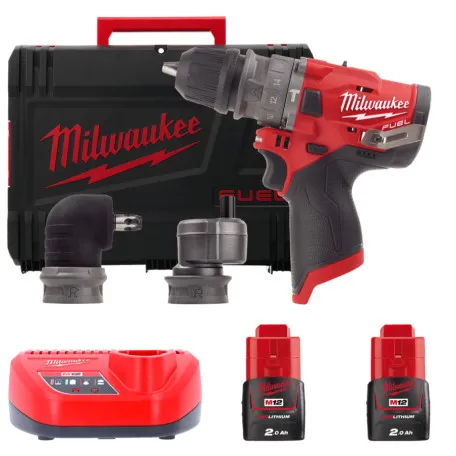 Дрель компактная со съемным патроном MILWAUKEE M12 FPDXKIT-202X (4933464138)