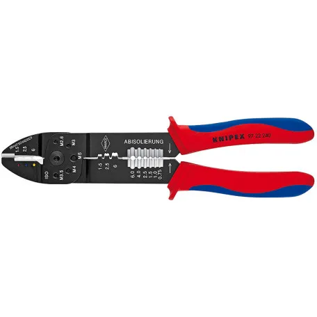 Клещи универсальные Knipex для опрессовки и зачистки (97 22 240)