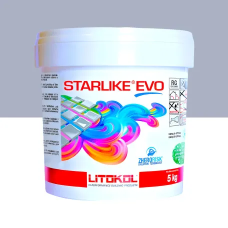 Эпоксидная затирка Litokol Starlike EVO 310 серо-голубая 5 кг (STEVOAPL0005)