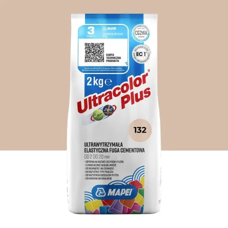 Фуга цементна Mapei Ultracolor Plus №132, бежевий, 2 кг (6013202A)