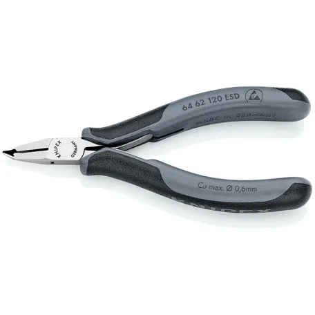 Кусачки торцевые Knipex ESD для электроники (антистатические), 120 мм (64 62 120 ESD)