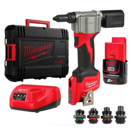 Аккумуляторный заклепочник Milwaukee M12 BPRT-201X (4933464405)
