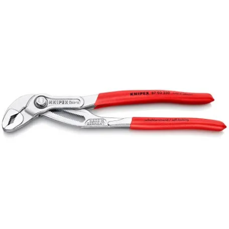 Переставные клещи Knipex Cobra Hightech сантехнические (хромированные), 300 мм (87 03 300)