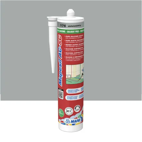 Силиконовый герметик Mapei MAPESIL AC №176, серо-зеленый, 310 мл (4817642IT)