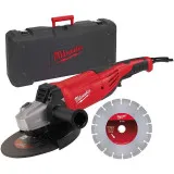 Угловая шлифовальная машина MILWAUKEE AG22-230DMS-DSET с алмазным диском 230 мм (4933440292)