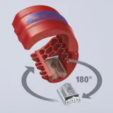 Труборез Knipex BiX® для пластиковых труб и уплотнительных втулок, Ø от 20 до 50 мм (90 22 10 ВК)