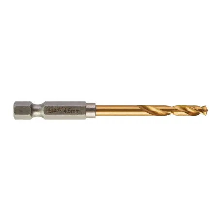 Сверло по металлу MILWAUKEE RedHEX HSS-G TiN 4,5 мм, 2 шт (48894710)