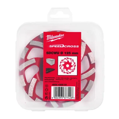 Алмазная шлифовальная чашка SDCWU 125мм SPEEDCROSS MILWAUKEE (4932430081)