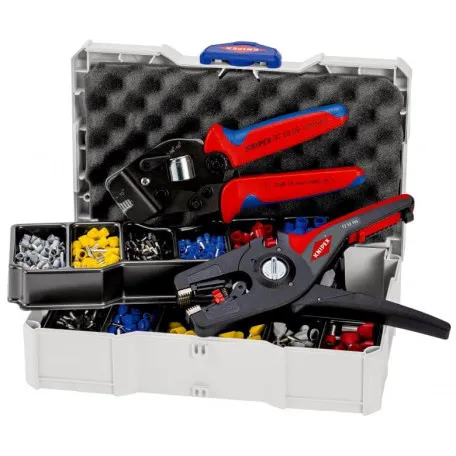Набор кабельных наконечников для опрессовки с клещами Knipex 97 53 09 и 12 52 195 (97 90 15)