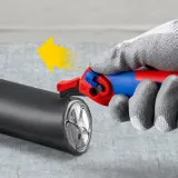 Нож для снятия изоляции с опорным башмаком KNIPEX (16 50 145 SB)