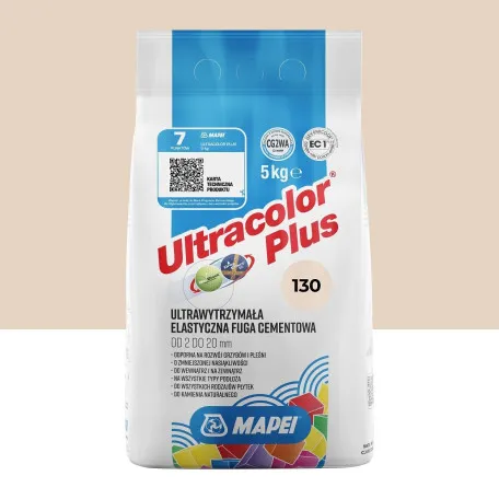 Фуга цементна Mapei Ultracolor Plus №130, жасмін, 5 кг (6013005A)