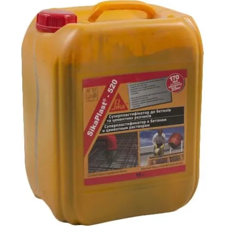 Универсальный эффективный суперпластификатор Sika Plast 522, 10 кг (484589)