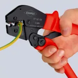 Клещи зажимные Knipex для опрессовки, 4,8 + 6,3 мм ширина штекеров (97 52 05)