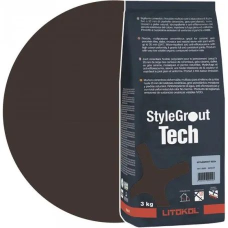 Цементная затирка StyleGrout Tech 0-20 (Brown 3) 3 кг Litokol (SGTCHBRW30063)