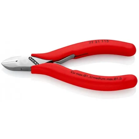 Кусачки боковые Knipex для электроники, 115 мм (77 21 115 N)