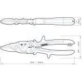 Ножницы по металлу ToughBuilt, 258 мм правые (TB-H4-60-R)