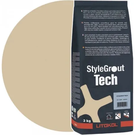 Цементная затирка StyleGrout Tech 0-20 (Beige 1) 3 кг (SGTCHBGE10063)