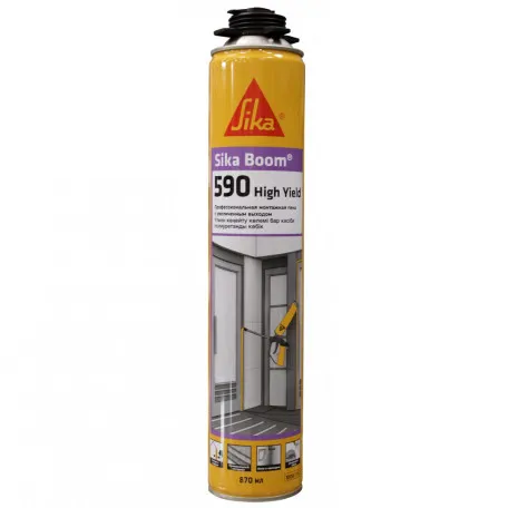 Монтажная пена под пистолет Sika Boom 590 High Yield с максимальным выходом, 870 мл (731008)