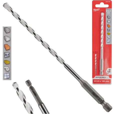 Сверло по мультиматериалам HEX 5.5x150 MILWAUKEE (4932471095)