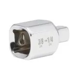 Переходник для головок хромированный MILWAUKEE с 3/8'' на 1/4'' (4932480648)